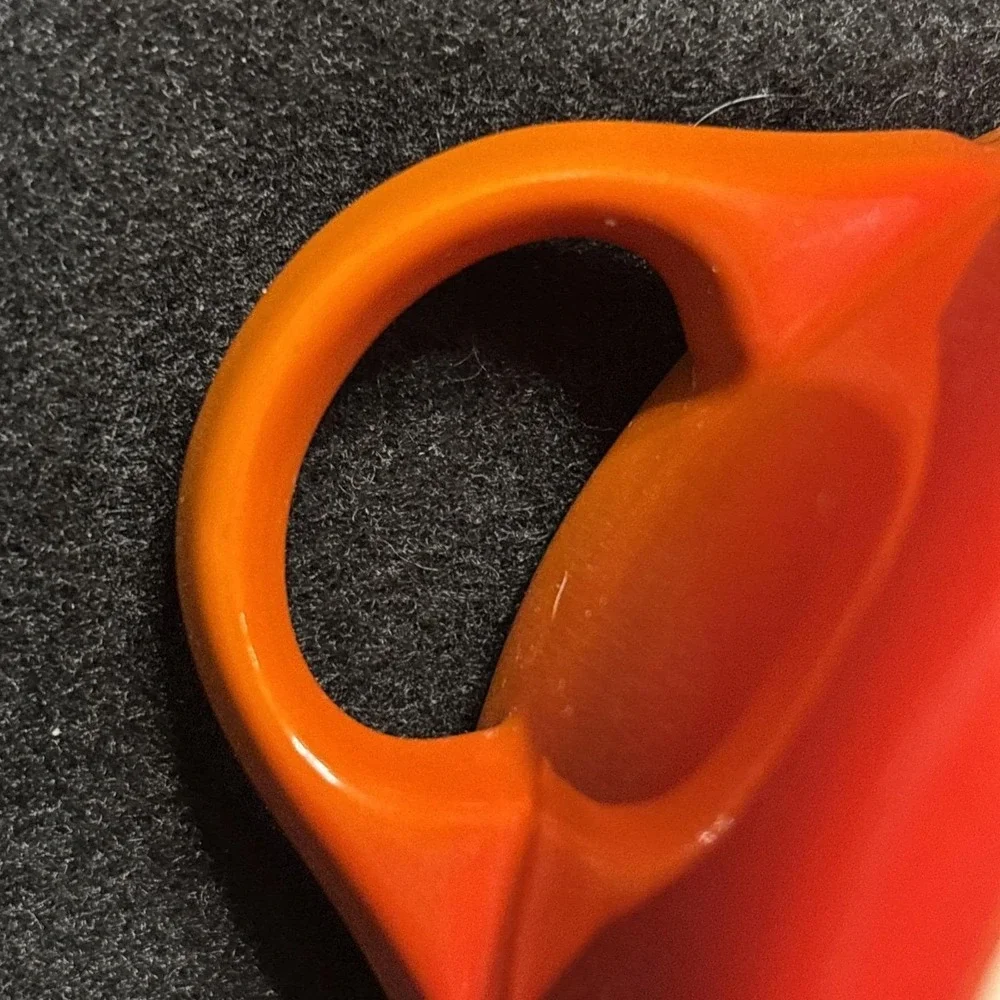 Le Creuset MINI ROUND COCOTTE 8oz Stoneware Volcanic Orange Cookware No 0835